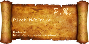 Pirch Mónika névjegykártya